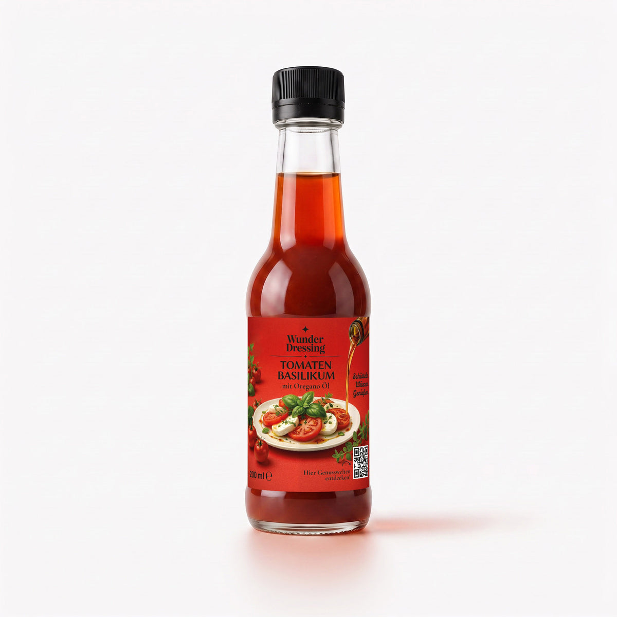 Tomate-Basilikum mit Oreganoöl